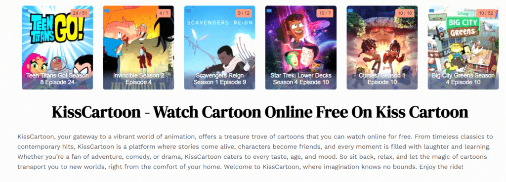 Why Look for Kisscartoon Alternatives?